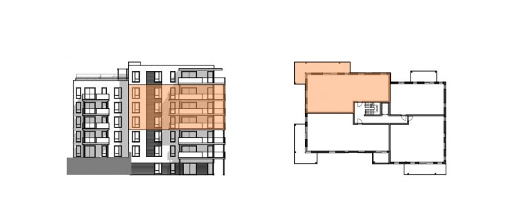 Fasade og plan - Type B45